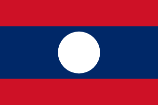 Lao People's Democratic Republic Flag